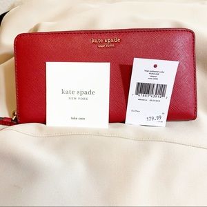 Kate Spade red Wallet NWT